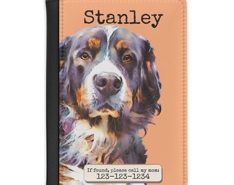 Passport Cover, Custom Passport Cover, Dog Passport Cover, Passport Holder, Custom Passport Holder, Dog Lover, Travel Gifts for her, PC1