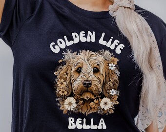 Benutzerdefinierte Goldendoodle Shirt, goldenes Gekritzel T-Shirt, süßes goldendoodle Shirt, goldene Gekritzel Geschenke, goldenes Gekritzel, süße Hunde T-Shirts