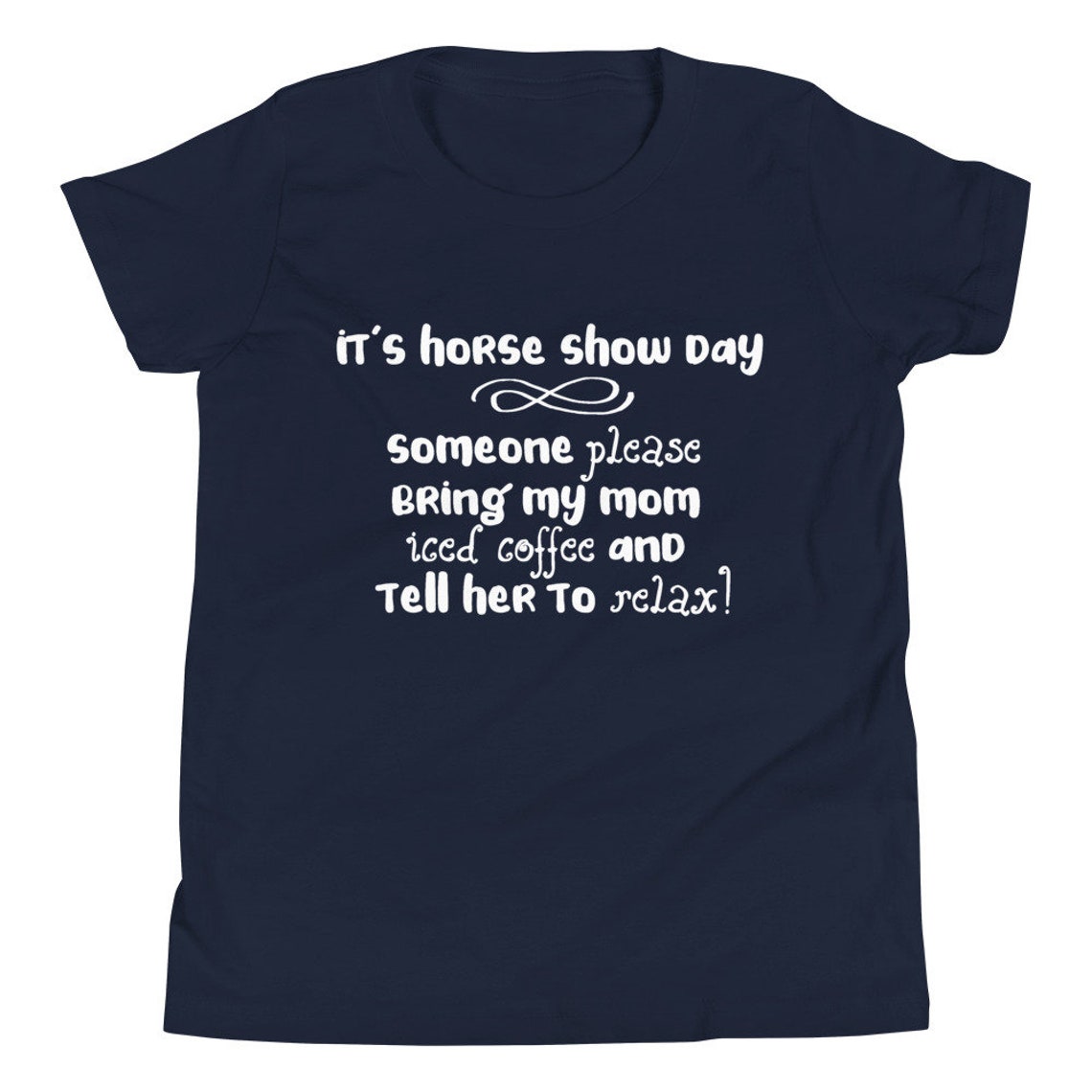Its Horse Show Day Youth Short Sleeve Tshirt Kids Horse Show Etsy