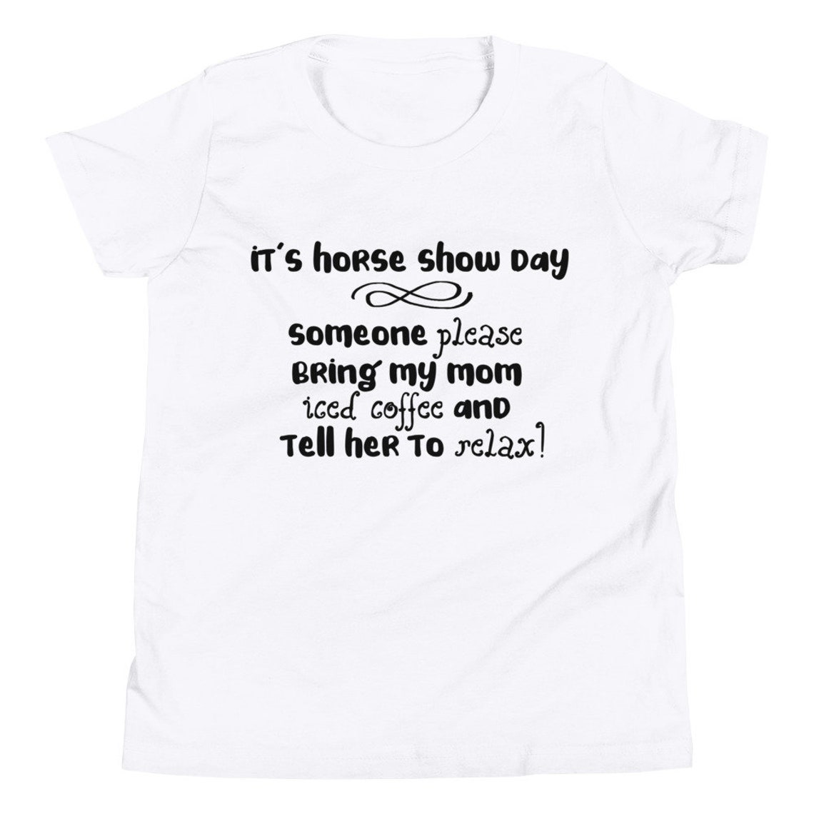 Its Horse Show Day Youth Short Sleeve Tshirt Kids Horse Show Etsy