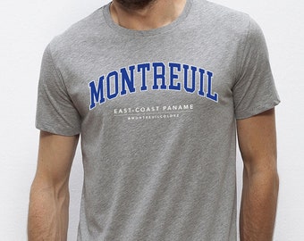 T-shirt gris chiné : Montreuil East Coast Paname