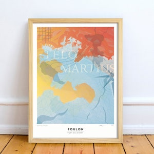 Affiche de Toulon Telo Martius impression d'Art