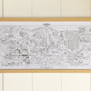 Impression d'Art Affiche de Montreuil Plan de la ville