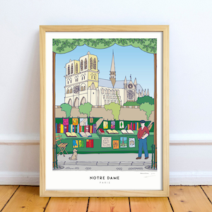 Notre Dame de Paris - affiche déco - impression d'art