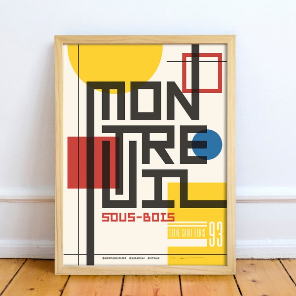 Impression d'art Affiche : Montreuil sous bois