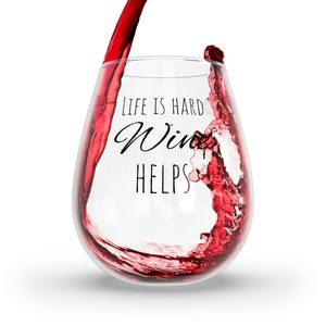 9 Wine Wine Stemless Wine Glass, 11.75oz - - Gift for Wine Lovers - Fun  Gift