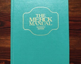 The Merck Manual of Diagnosis and Therapy 16th Edition 1992 Tabbed Hardcover