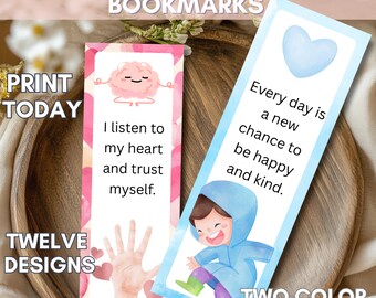 Kids Affirmation Bookmarks | Mindful Calm Corner Printable Resource (Digital Download)