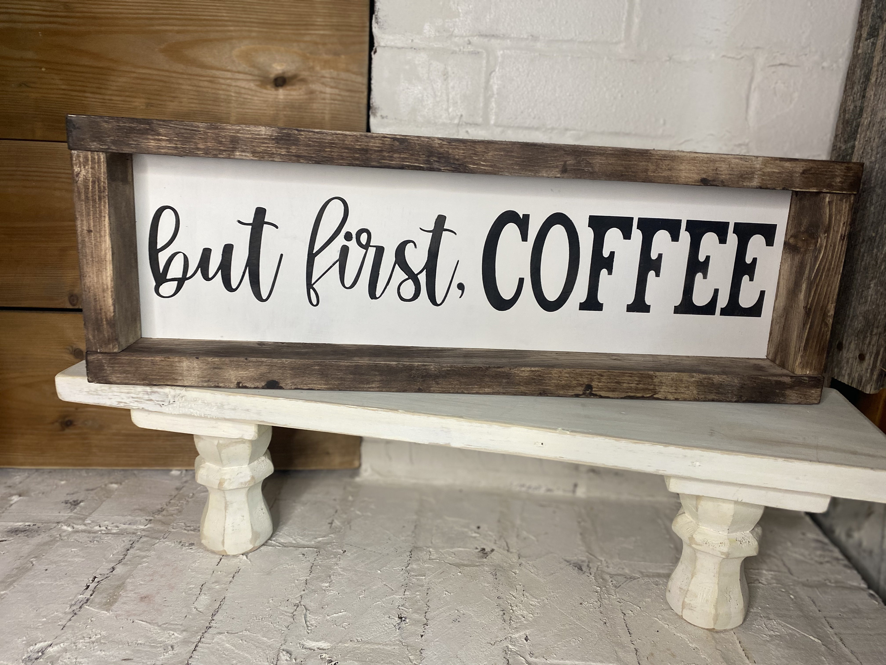 Poster But First Coffee - Stampa con citazione per cucina | IT