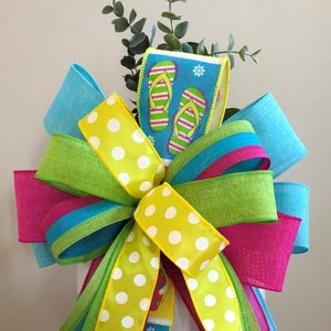 Flip Flops Wreath Bow Lantern Bow Free Shipping Best Wreath Bow Everyday Bow Summer