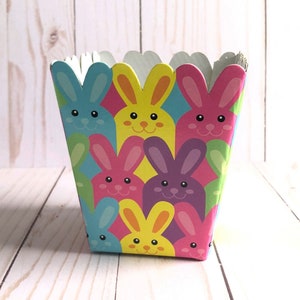 10 Easter Bunny Favor Boxes, Easter Party Decorations, Party Favor Box, Small Easter Gift Box, Treat Box, Easter Candy Box, Easter Packaging
