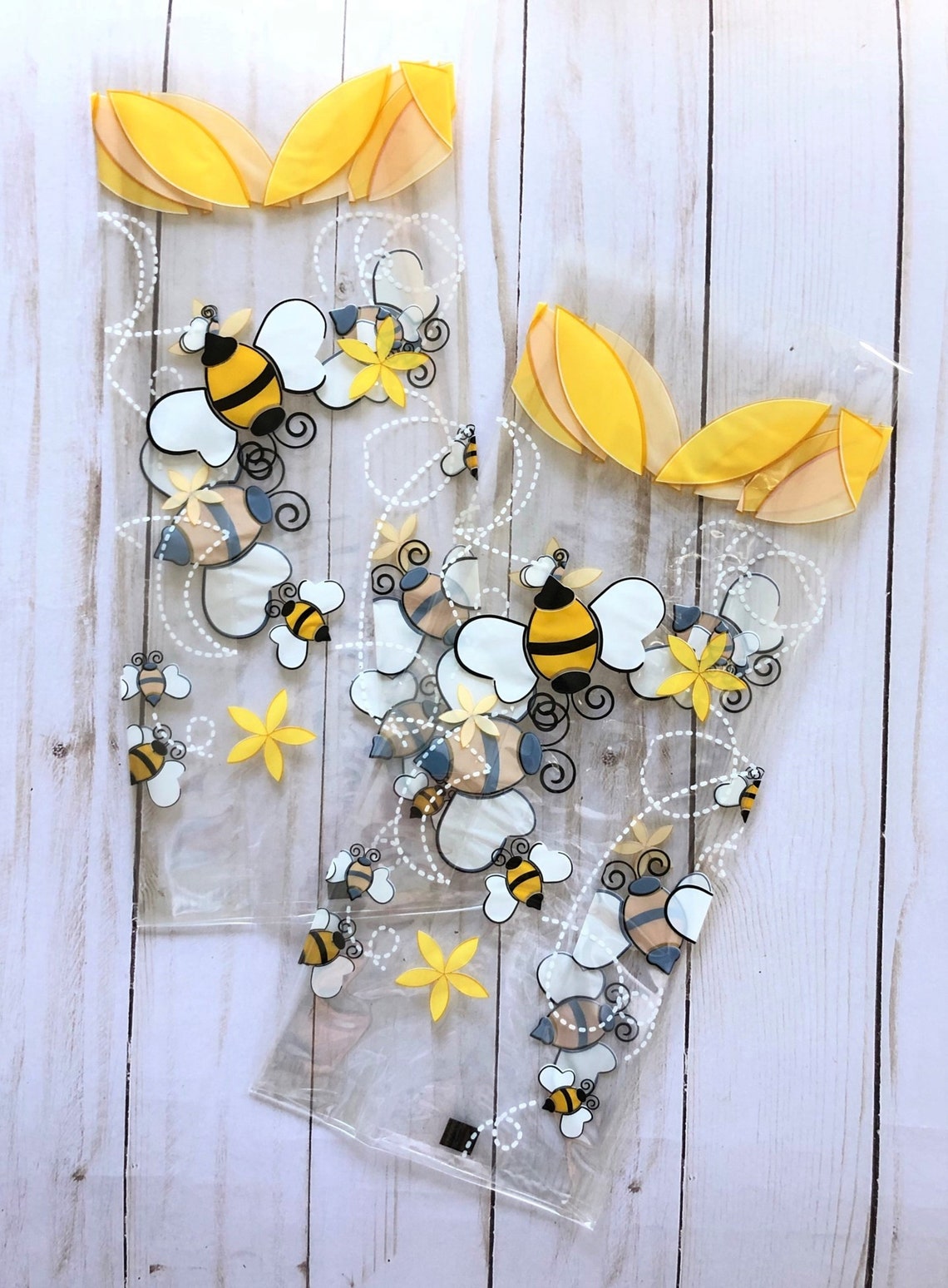 20 LARGE Bee Party Favor Bags Honey Bee Cello Bags Bee Party Etsy
