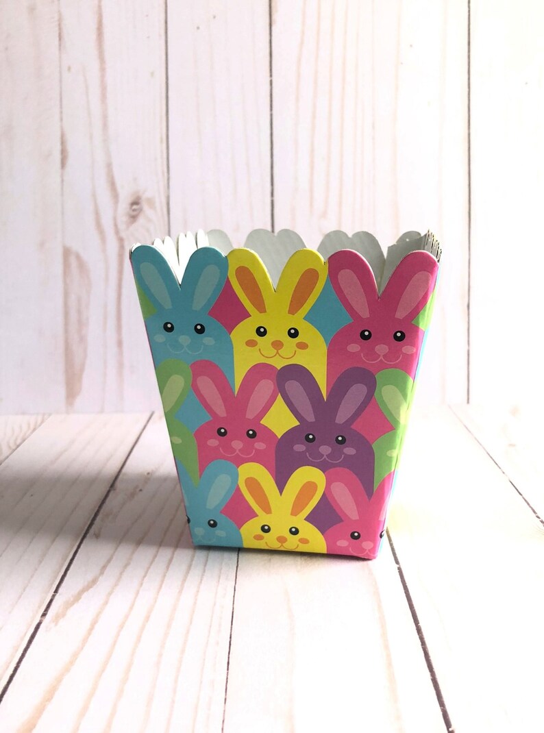 10 Easter Bunny Favor Boxes Easter Party Decorations Party Etsy