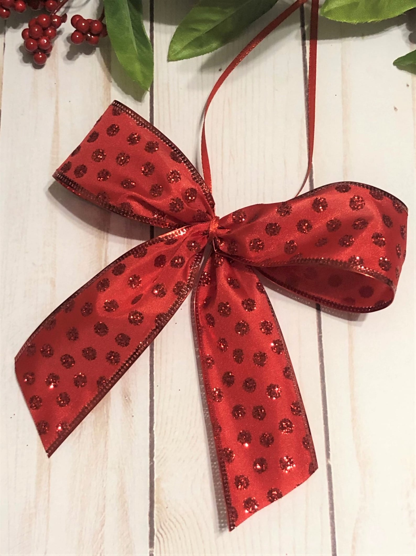 10 Christmas Tree Bows Small Red Bows for Christmas Tree Etsy