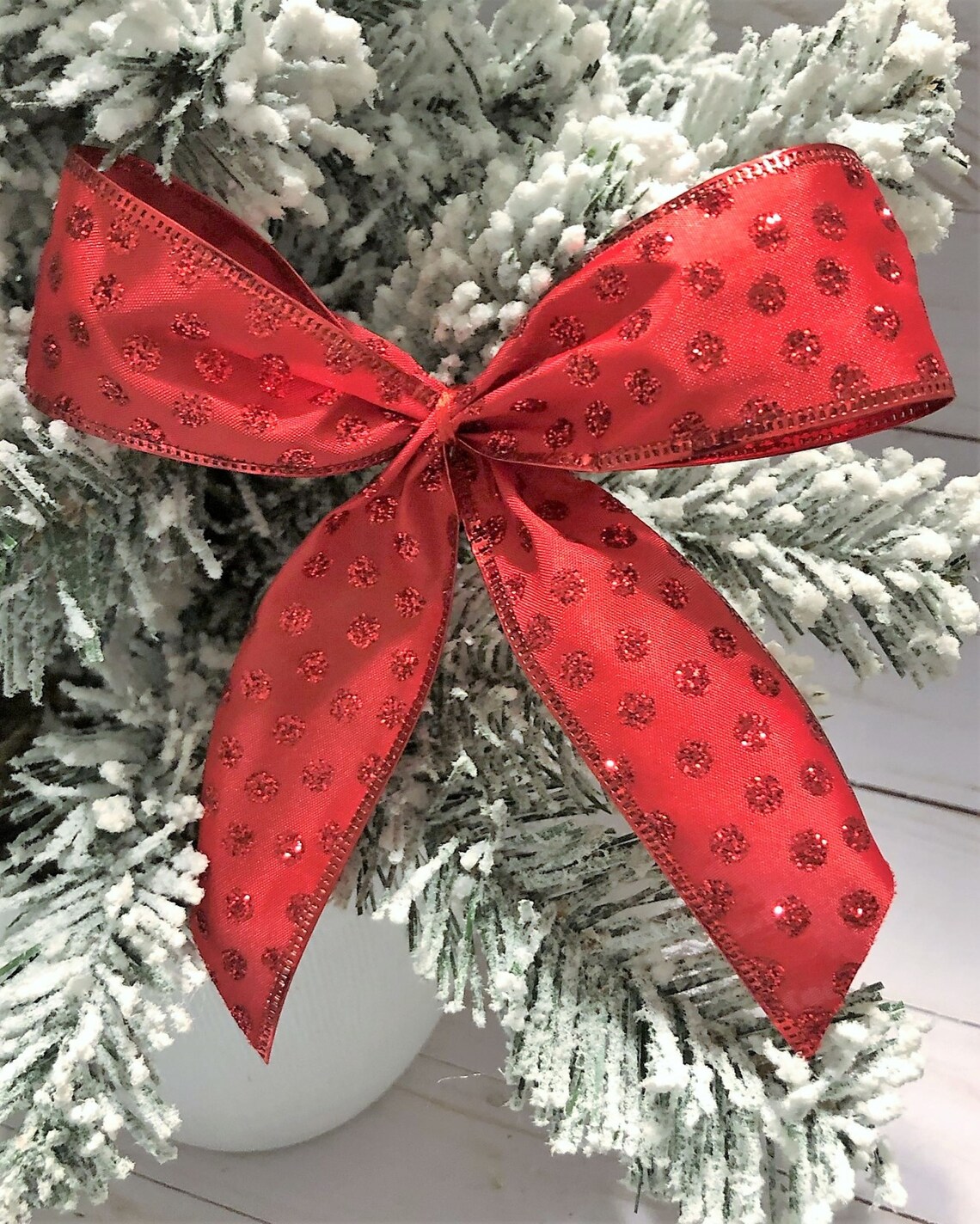 10 Christmas Tree Bows Small Red Bows for Christmas Tree Etsy