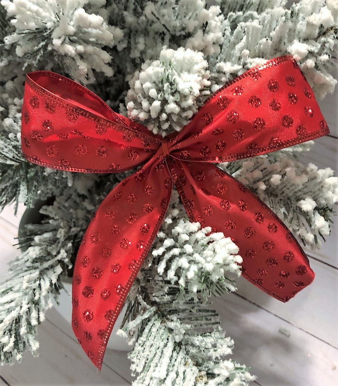 10 Christmas Tree Bows Small Red Bows for Christmas Tree Etsy