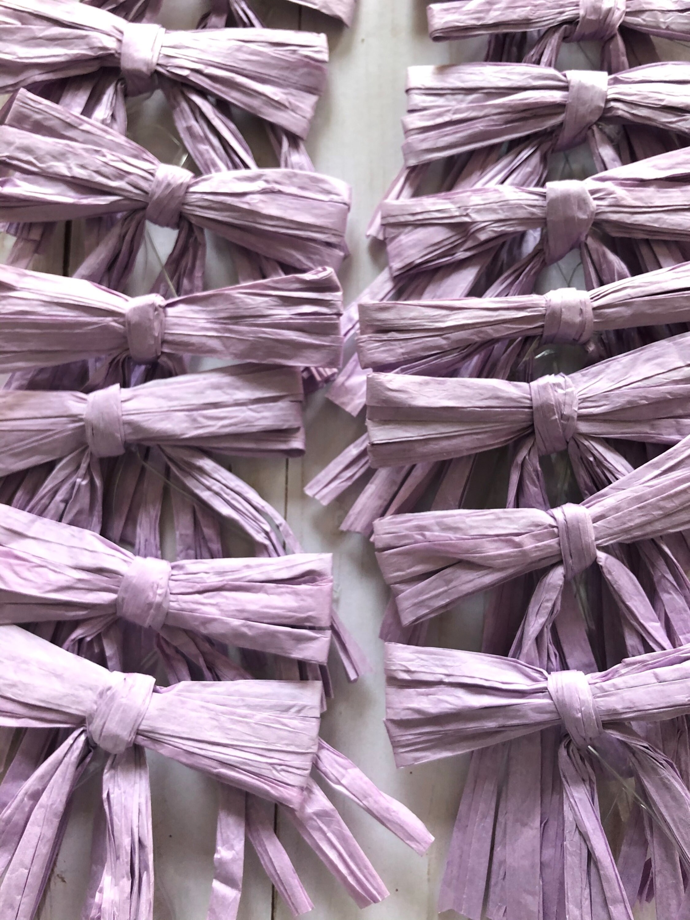 15 Lavender PreTied Raffia Bows Small Gift Bag Bow Bows for Etsy.de