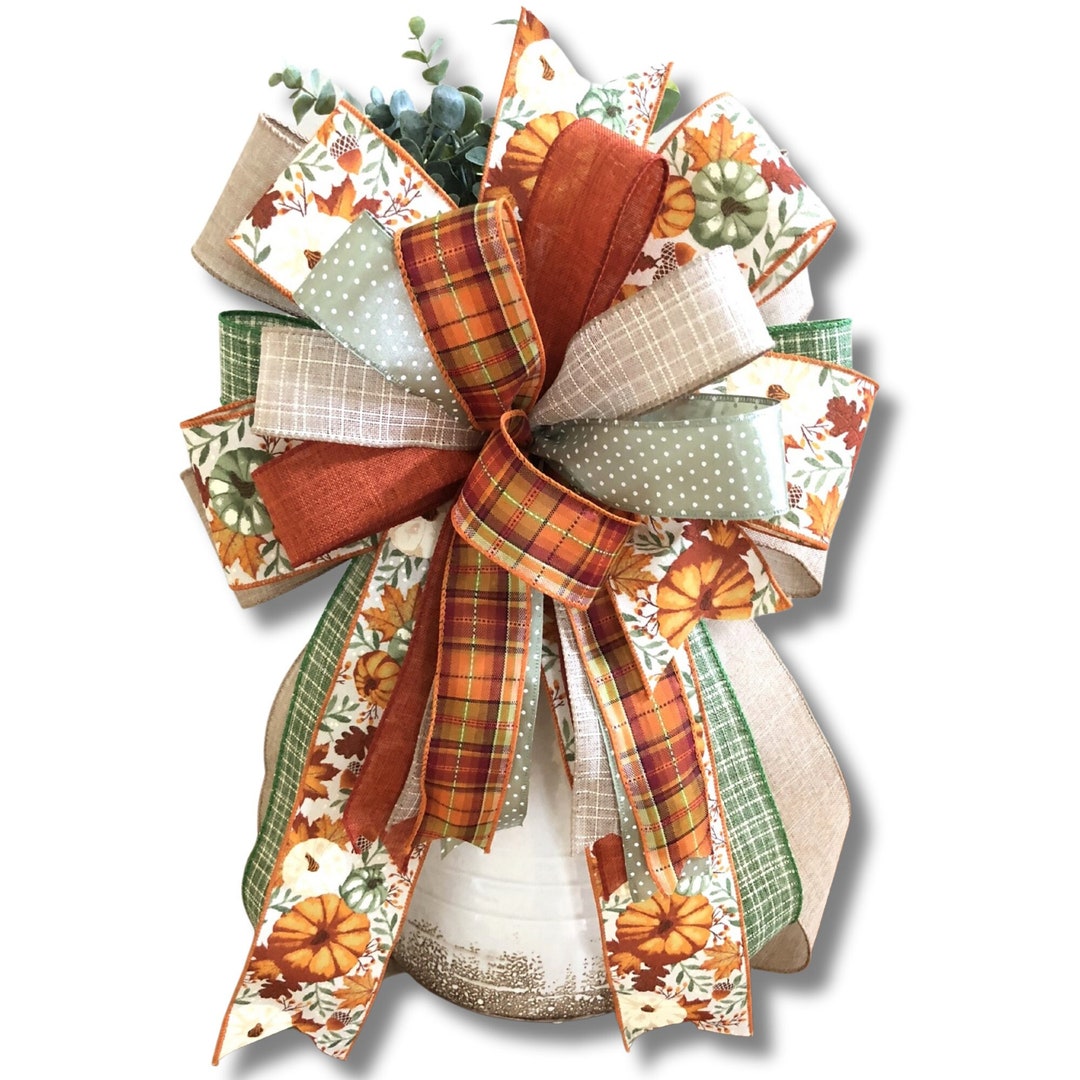 Plum Pumpkin Bow