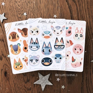 Animal Crossing-stickers | Stickerset dorpelingen | Stickervel van ACNH | Marshal Raymond Stitches Judy Sherb Maple Dom Lolly Diana Beau