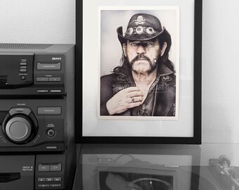 Lemmy Fine Art Print Giclée- Very Limited Edition - signed + numbered