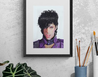 Prince Fine Art Print Giclée- Very Limited Edition - signed + numbered