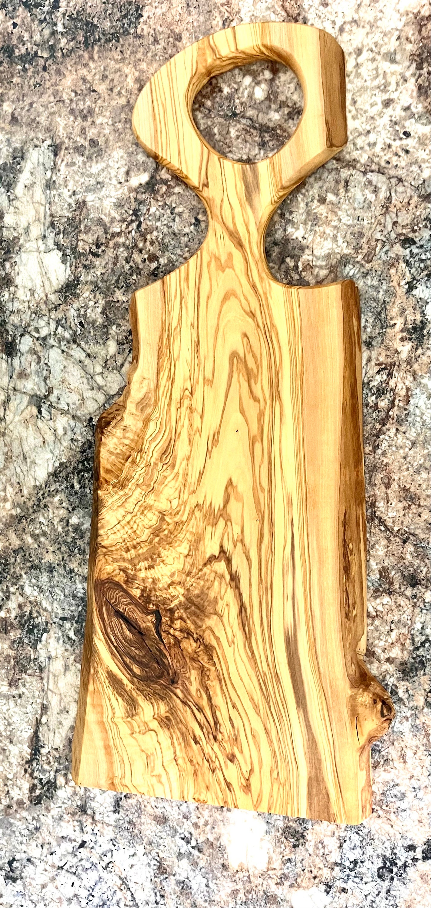 Live Edge Olive Wood Charcuterie Board, Serving Tray, Cheese Board