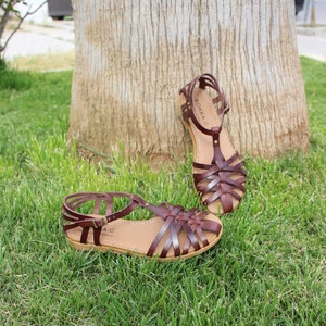 Closed toe flat sandals