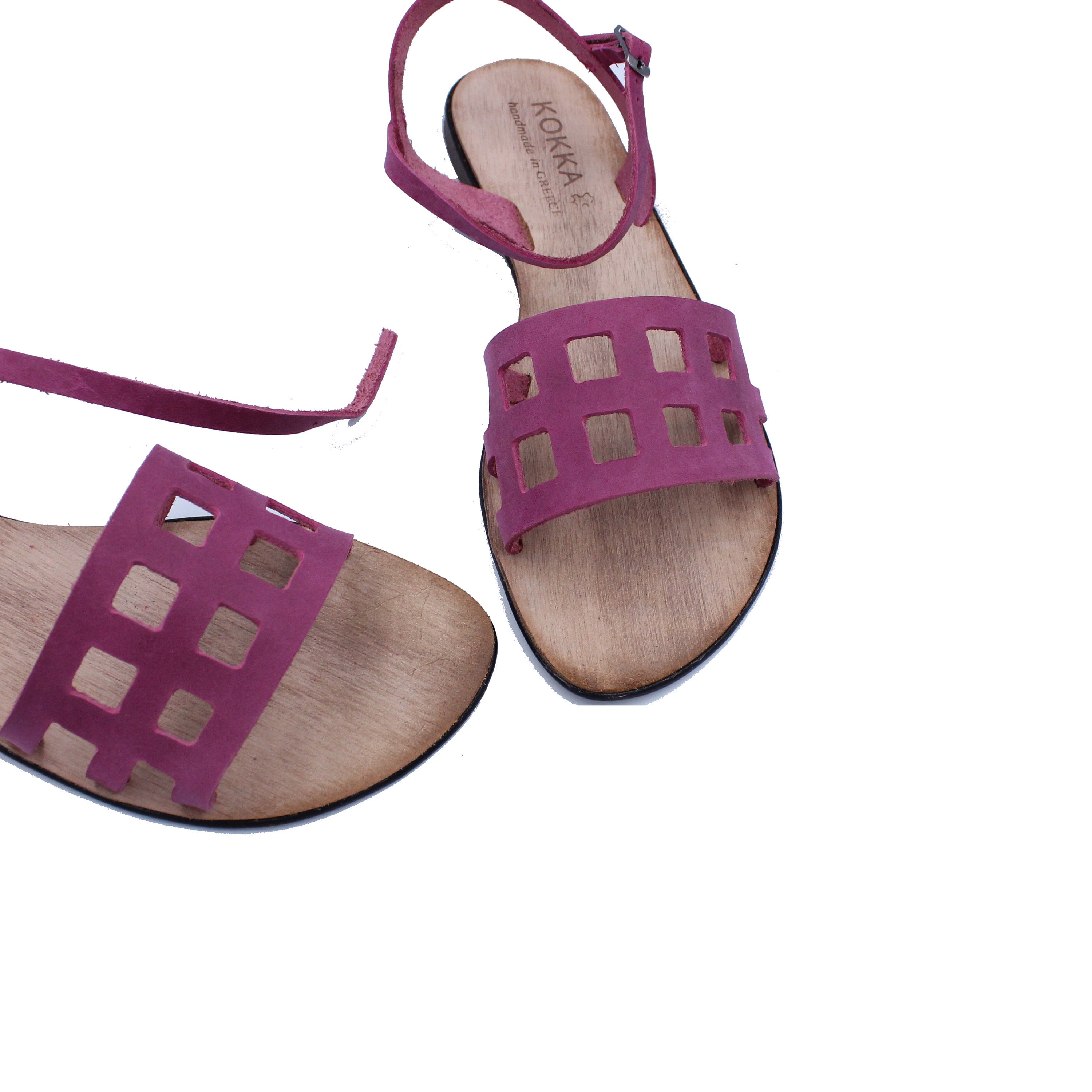 Handmade Greek Leather Women Sandals Ankle Strap Sandals | Etsy