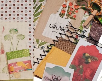 Garden Themed Snail Mail and Junk Journal Kit