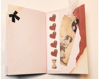 Vintage Valentine Junk Journal Kit | Printable Paper Pack (Digital Download)