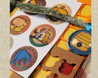 Vintage Winnie-the-Pooh Snail Mail and junk journal Kit