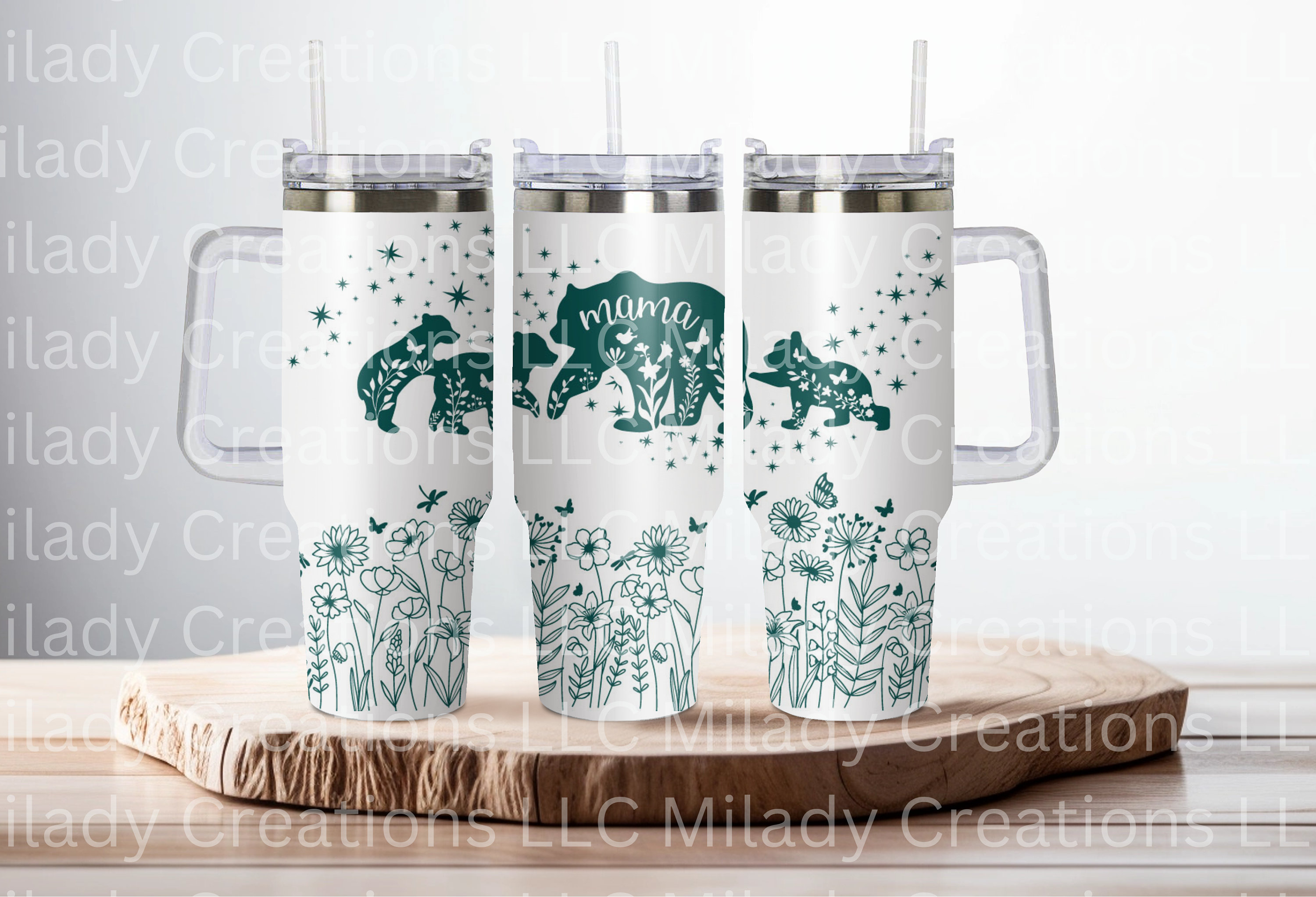 Mama Bear Mug Ceramic Mug Double sided Design Coffee Cup Tea - Temu