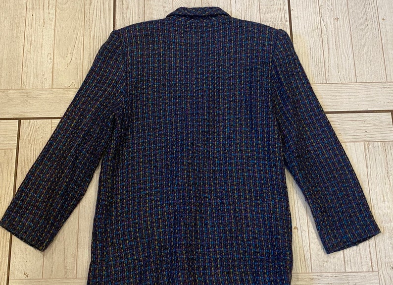 Michele Bluetweed Blazer Jacket Vintage 1970's Dress Full | Etsy