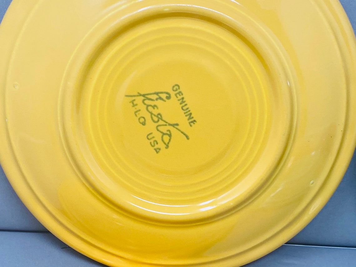 Genuine Fiesta Ware Teacups & Saucer Set of Eight Colorful Etsy