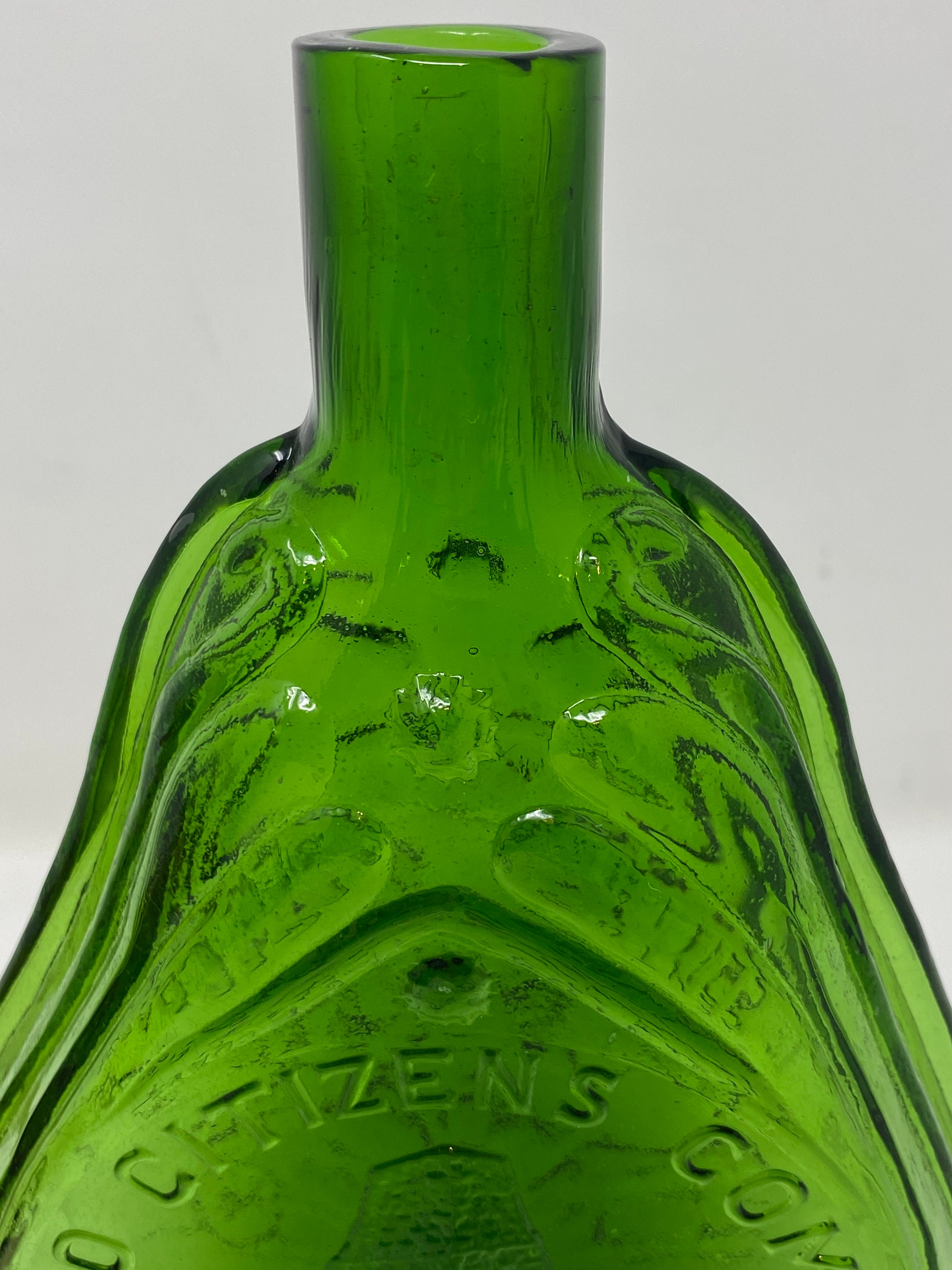Batsto Green Glass Bottle 19th Century Stagecoach 1985 Batsto Etsy