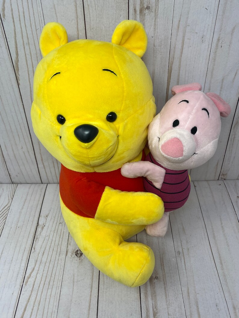 Winnie the Pooh & Piglet Hugging Plush By Sega No 1025566 | Etsy