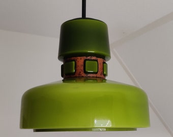 twee Hanglampen van Flygsfors te Sweden designer Victor Berndt