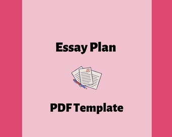 Essay planner digital template, assignment planning, student nurses, university, health care student, study tool, help