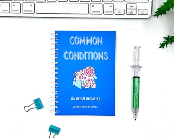 PRE ORDER Common conditions you may see in practice notes, pocket book, diseases, disorders, student nurses, tna, paramedic, nursing, uk