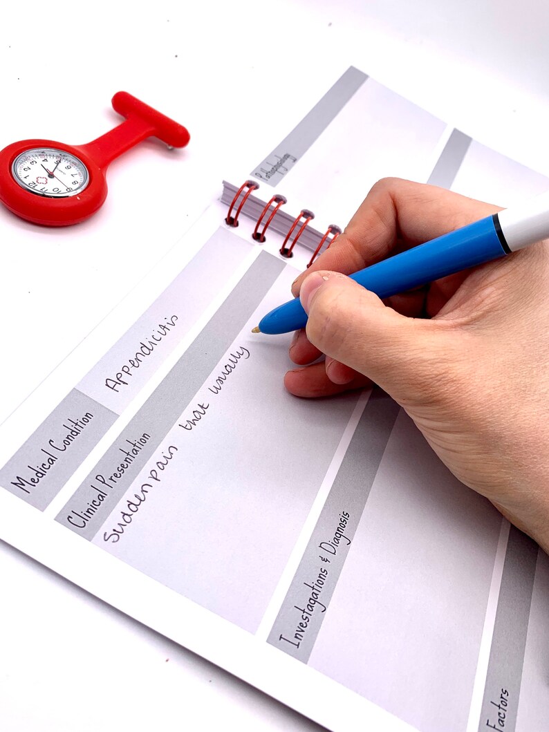 Medical Conditions Revision Book Diseases Study Placement Etsy UK