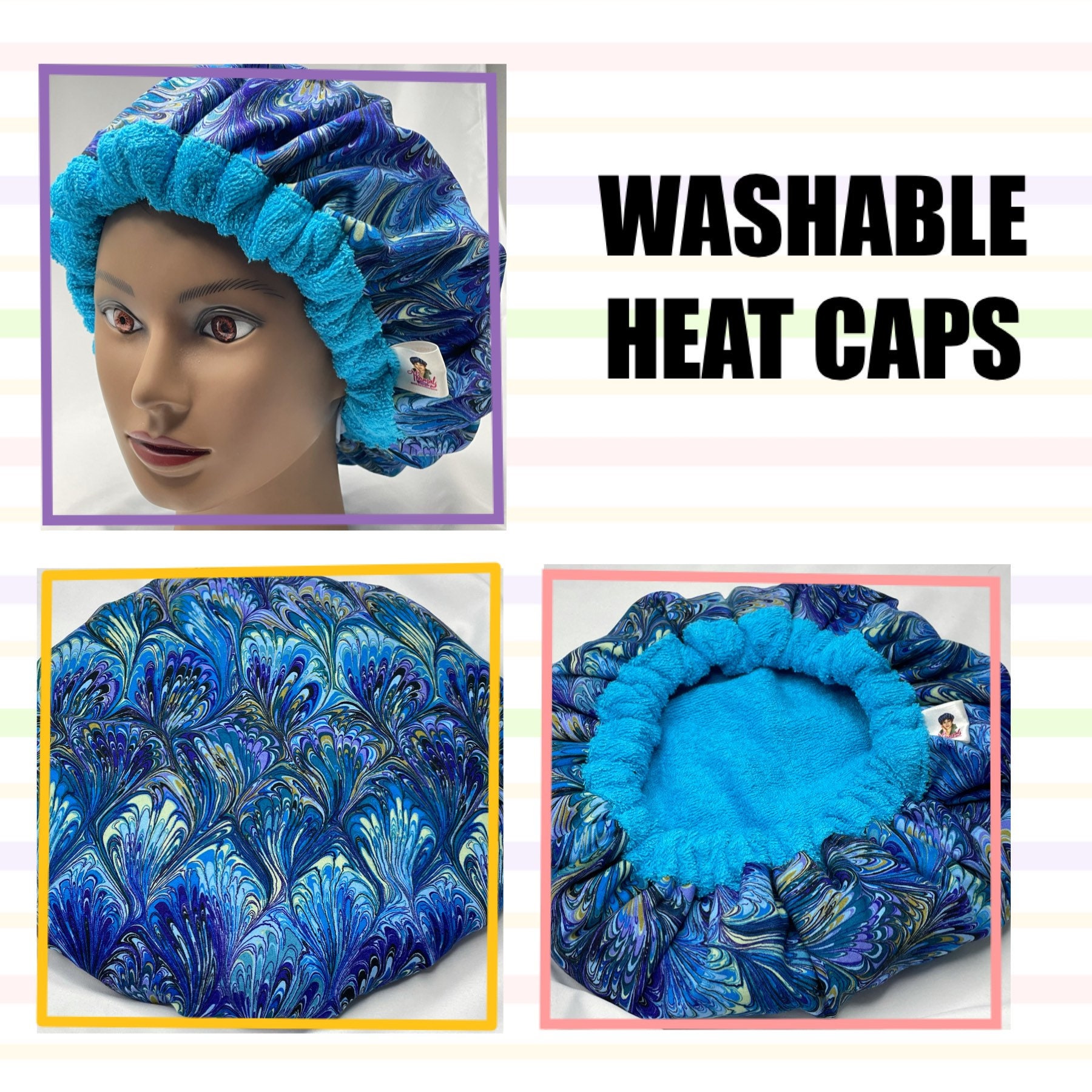 Thermal Cap Deep Conditioning Heat Cap Natural Hair Care Etsy