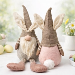 Easter Bunny Shelf Sitting Gonk 45cm, Nordic, Gnome, Swedish Tomte