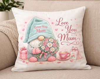 Love You Mum Gonk Cushion 40 x 40cm
