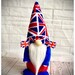 Handmade Union Jack Queens Jubilee Gnome, Nordic, Gonk, Swedish Tomte 