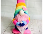 Handmade Pastel Pink 7inch Gnome, Nordic, Gonk, Swedish Tomte