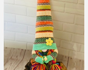 Daisy Gnome, Nordic, Swedish Tomte, Gonk