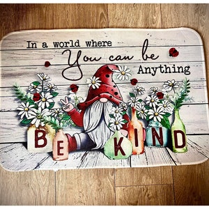 Be Kind Gonk Doormat/ Indoor mat, Nordic, Gnome, Swedish Tomte