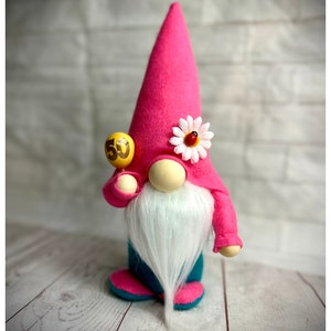 Handmade Birthday Gnome with Balloon and Age, Designed by Forever Gnomes UK, Nordic, Gonk, Swedish Tomte