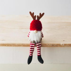Red Woodland Gonk Shelf Sitter, Nordic, Gnome, Swedish Tomte