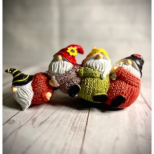 Ceramic Autumnal Gnome Shelf Sitter, Gonk, Nordic, Swedish Tomte